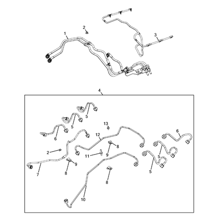 Jeep Grand Cherokee 2011-2020 Fuel Lines Clip