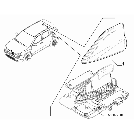 Jeep Avenger 2023-Present Car Radio Devices Cap