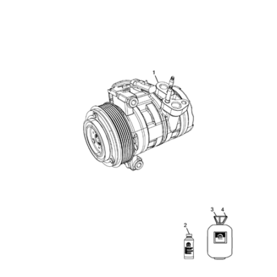 Jeep Compass 2017-Present Air Conditioner Compressor And Mounting Pulley