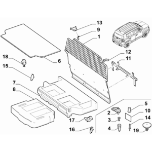 Jeep Renegade 2015-Present Panels For Rear Side Door Panel