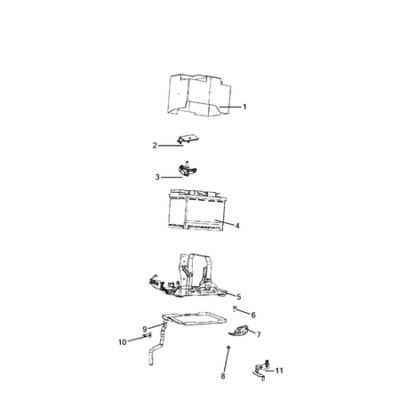 Jeep Compass 2017-Present Battery, Battery Tray And Cables Protection