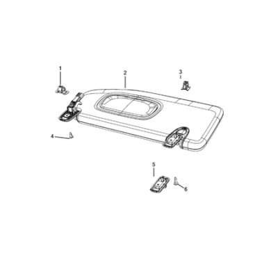 Jeep Compass 2017-Present Headliners – Visors – Assist Straps Sun Visor