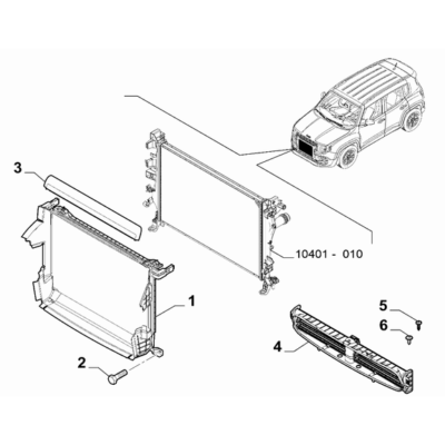 Jeep Renegade 2015-Present Fan And Fan Drive Conveyor