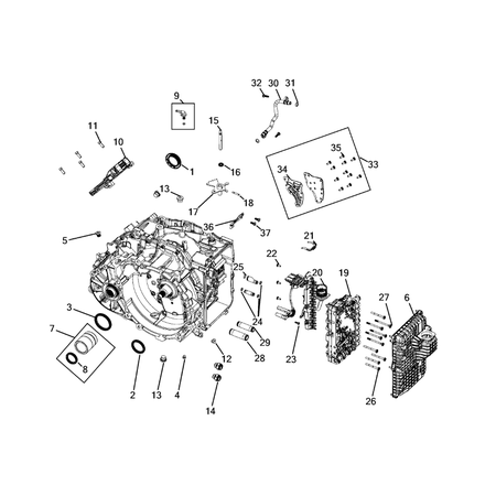 Jeep Cherokee 2014-2018 Automatic Transmission / Transaxle And Torque Converter Shaft