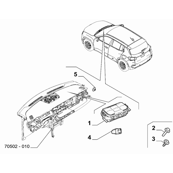 Jeep Avenger 2023-Present Air-Bag Devices Air-Bag