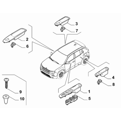 Jeep Avenger 2023-Present Various Control Push Buttons And Switches Switch