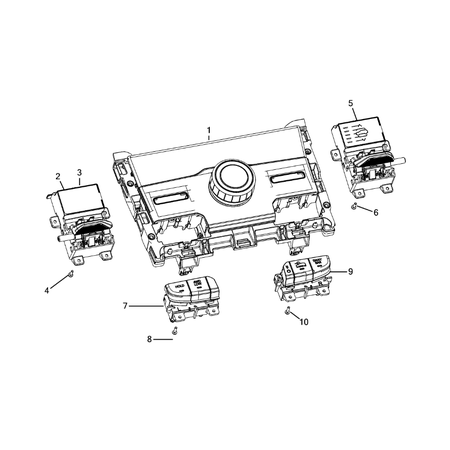 Jeep Grand Cherokee 2021-Present Gearshift Controls And Related Parts Vessel