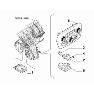 Jeep Renegade 2015-Present Ventilation And Heating Sensor