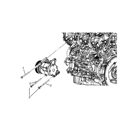 Jeep Grand Cherokee 2011-2020 Air Conditioner Compressor And Mounting Screw