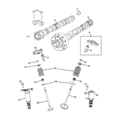 Jeep Grand Cherokee 2011-2020 Camshaft And Valve Camshaft