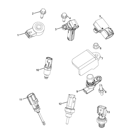 Jeep Compass 2017-Present Sensors Screw