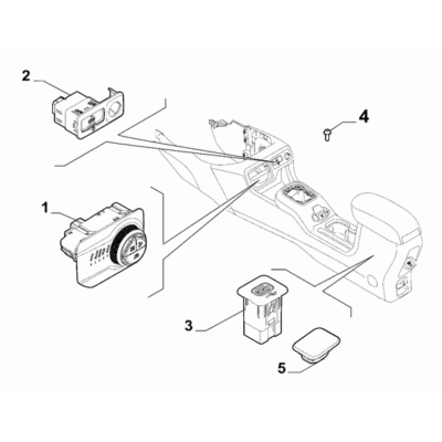 Jeep Renegade 2015-Present Various Control Push Buttons And Switches Connection