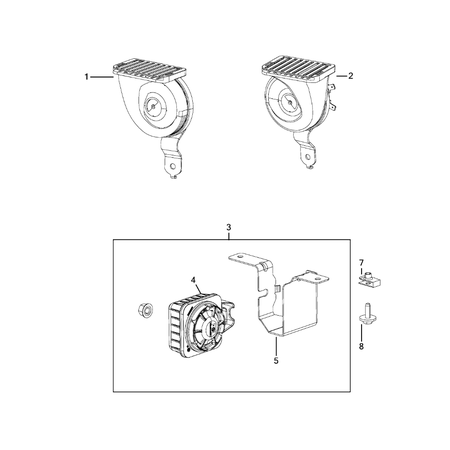 Jeep Grand Cherokee 2011-2020 Horns Nut