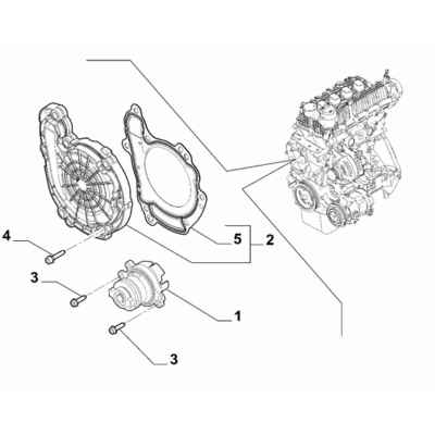 Jeep Renegade 2015-Present Water Pump And Lines Screw