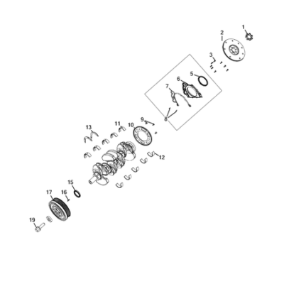 Jeep Grand Cherokee 2021-Present Crankshaft, Piston, Drive Plate, Flywheel, And Damper Bearing