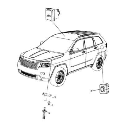 Jeep Grand Cherokee 2011-2020 Switches Plate