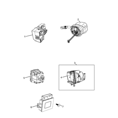 Jeep Cherokee 2014-2018 Keys, Modules And Engine Controllers Pin