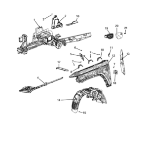 Jeep Avenger 2023-Present Floor Pannel Side Member