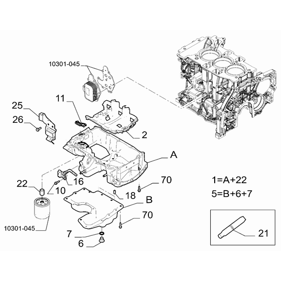 Jeep Avenger 2023-Present Oil Cap And Base Cover Seal Gasket