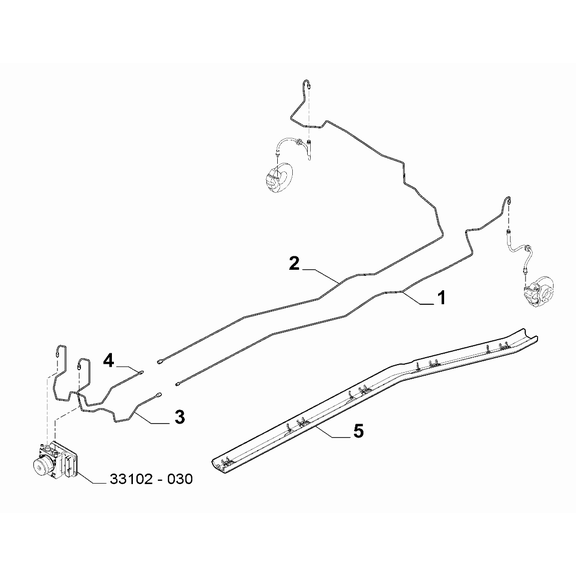 Jeep Renegade 2015-Present Hydraulic Brake System Pipe