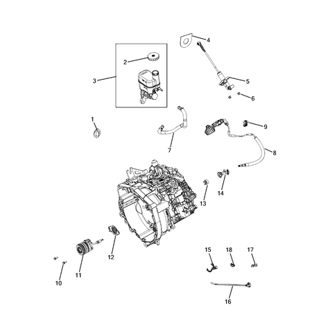 Jeep Cherokee 2014-2018 Clutch Controls Actuator