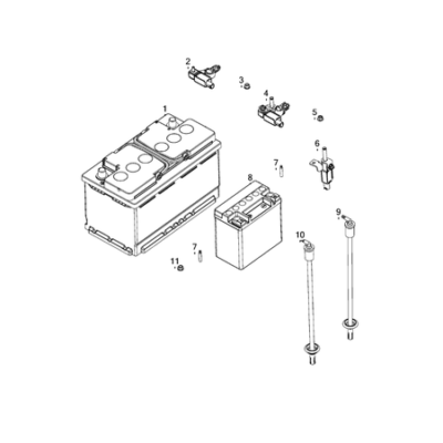 Jeep Grand Cherokee 2021-Present Battery, Battery Tray And Cables Nut