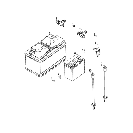 Jeep Grand Cherokee 2021-Present Battery, Battery Tray And Cables Sensor