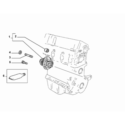 Jeep Renegade 2015-Present Water Pump And Lines Nut