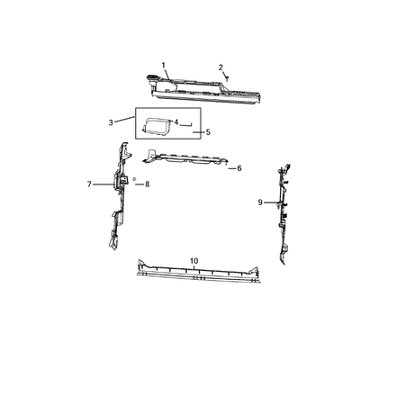 Jeep Compass 2017-Present Radiator And Related Parts; Charge Air Cooler Pin