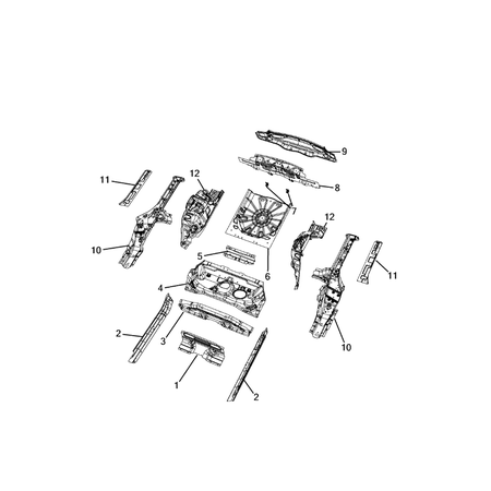 Jeep Compass 2017-Present Floor Pans Crossrail