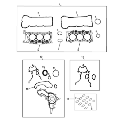 Jeep Cherokee 2014-2018 Engine Identification, Service Engines & Engine Service Kits Seal