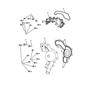 Jeep Grand Cherokee 2011-2020 Water Pump And Related Parts Water Pump
