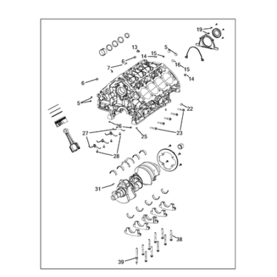 Jeep Wrangler 2018-Present Cylinder Block Stud