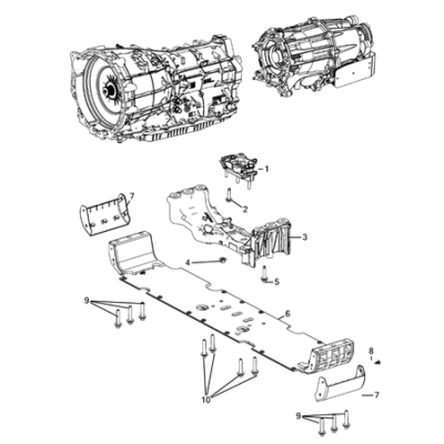 Jeep Grand Cherokee 2021-Present Mounting And Skid Plate Crossrail