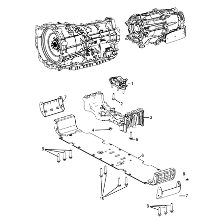 Jeep Grand Cherokee 2021-Present Mounting And Skid Plate Cap