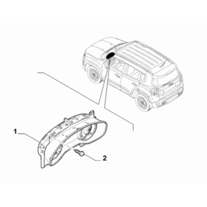 Jeep Compass 2017-Present Park Assist Lining