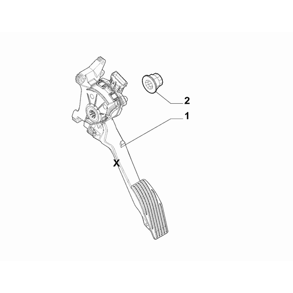 Jeep Avenger 2023-Present Accelerator Control Linkage Nut