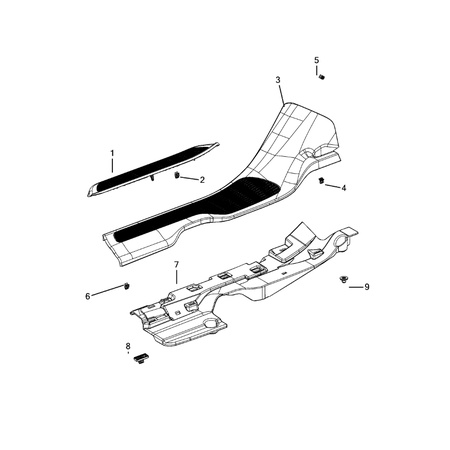 Jeep Grand Cherokee 2021-Present Panels – Moldings – Scuff Plates, Pillar, Cowl, 1/4 Panel Trim And Cargo Covers Covering