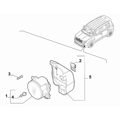 Jeep Renegade 2015-Present Outer Lighting Screw