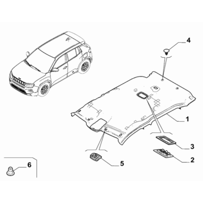 Jeep Avenger 2023-Present Interior Trim Support