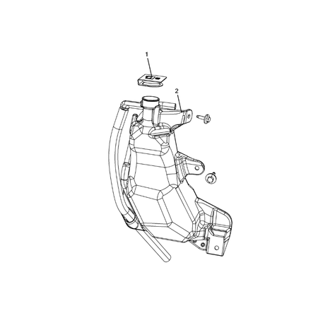 Jeep Grand Cherokee 2011-2020 Engine Coolant Reservoir (Bottle) Plug