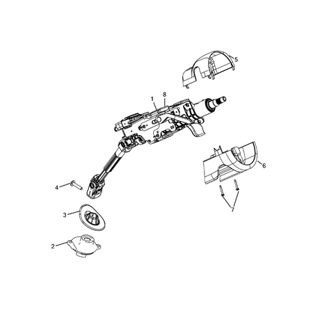 Jeep Cherokee 2014-2018 Steering Column And Intermediate Shaft Screw