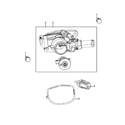 Jeep Compass 2017-Present Water Pump And Related Parts Screw And Washerassy