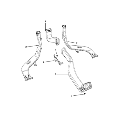 Jeep Cherokee 2014-2018 Air Ducts Air Ducting