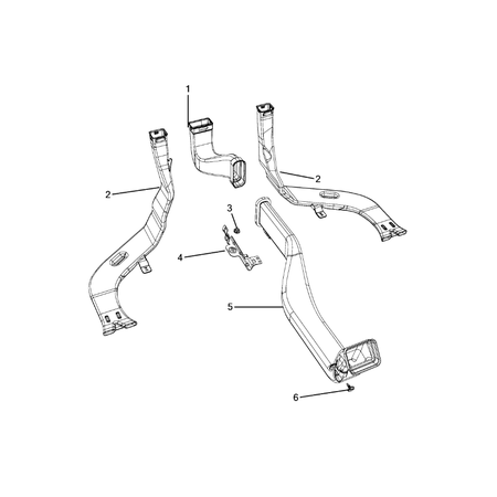 Jeep Cherokee 2014-2018 Air Ducts Button