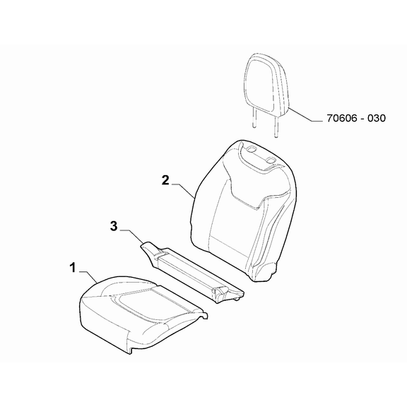 Jeep Renegade 2015-Present Front Seat Lining Covering