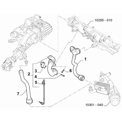 Jeep Renegade 2015-Present Exhaust Gas Control Device Pipe