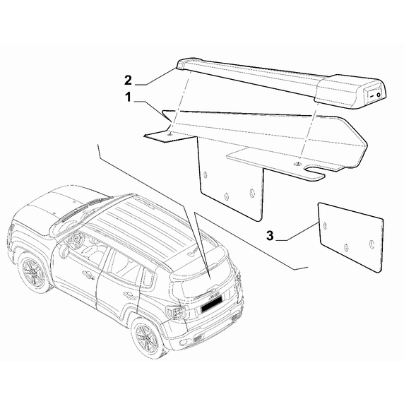 Jeep Renegade 2015-Present Inner Lighting Bracket