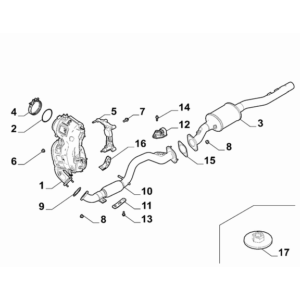 Jeep Renegade 2015-Present Exhaust Piping Silencer