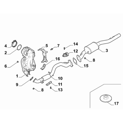 Jeep Renegade 2015-Present Exhaust Piping Pipe